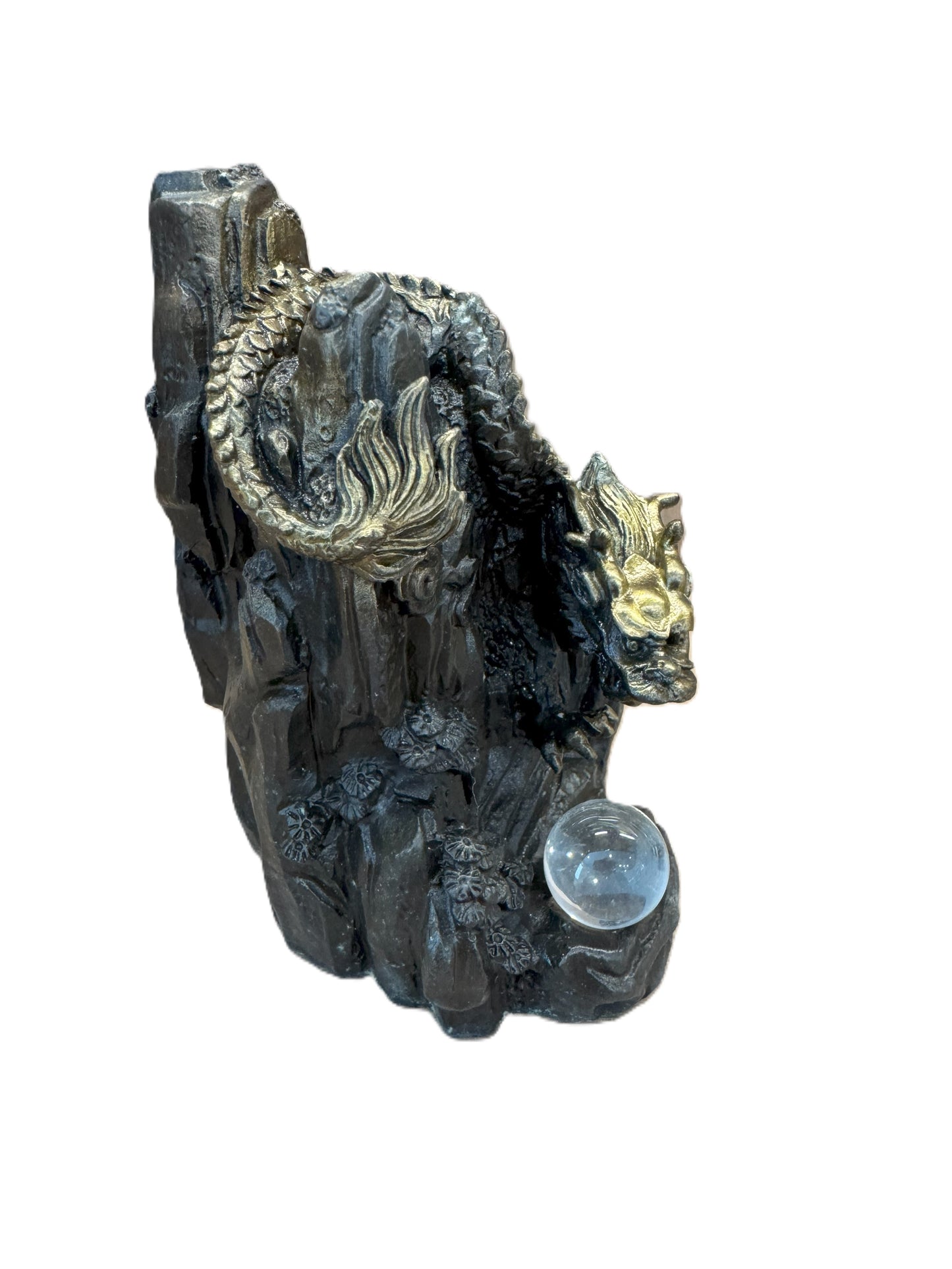Handmade Brass Dragon Statue | Feng Shui Wealth Guardian Decor