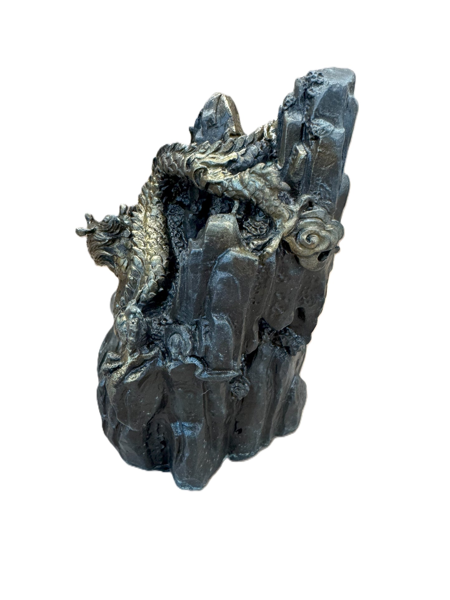 Handmade Brass Dragon Statue | Feng Shui Wealth Guardian Decor