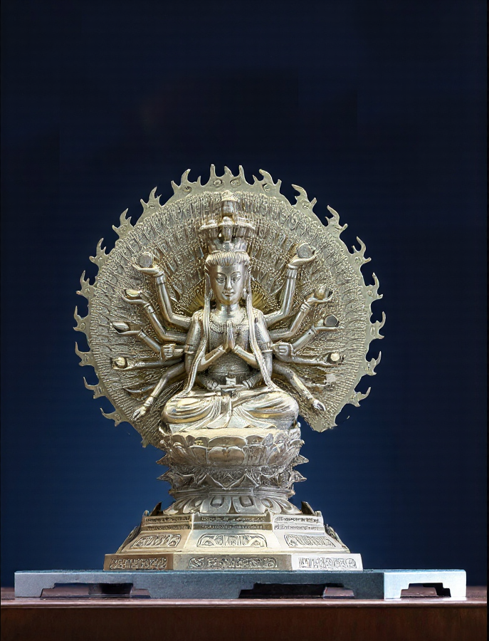 Solid Brass Kuan Yin Statue | Goddess of Mercy & Compassion | Feng Shui Decor & Meditation Gift