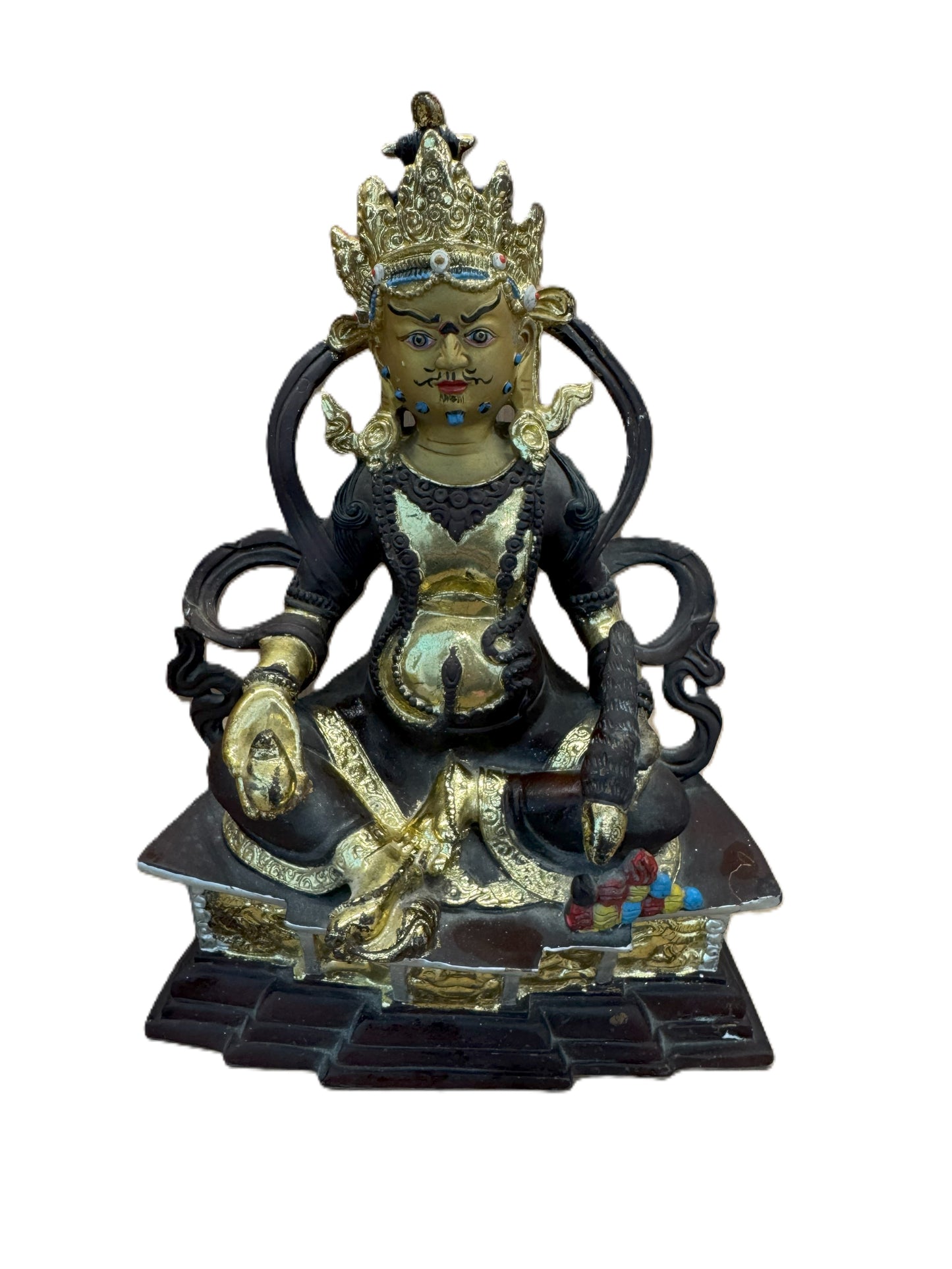 Solid Brass Wealth God Statue | Feng Shui Prosperity & Abundance Decor | Gift for Home & Office