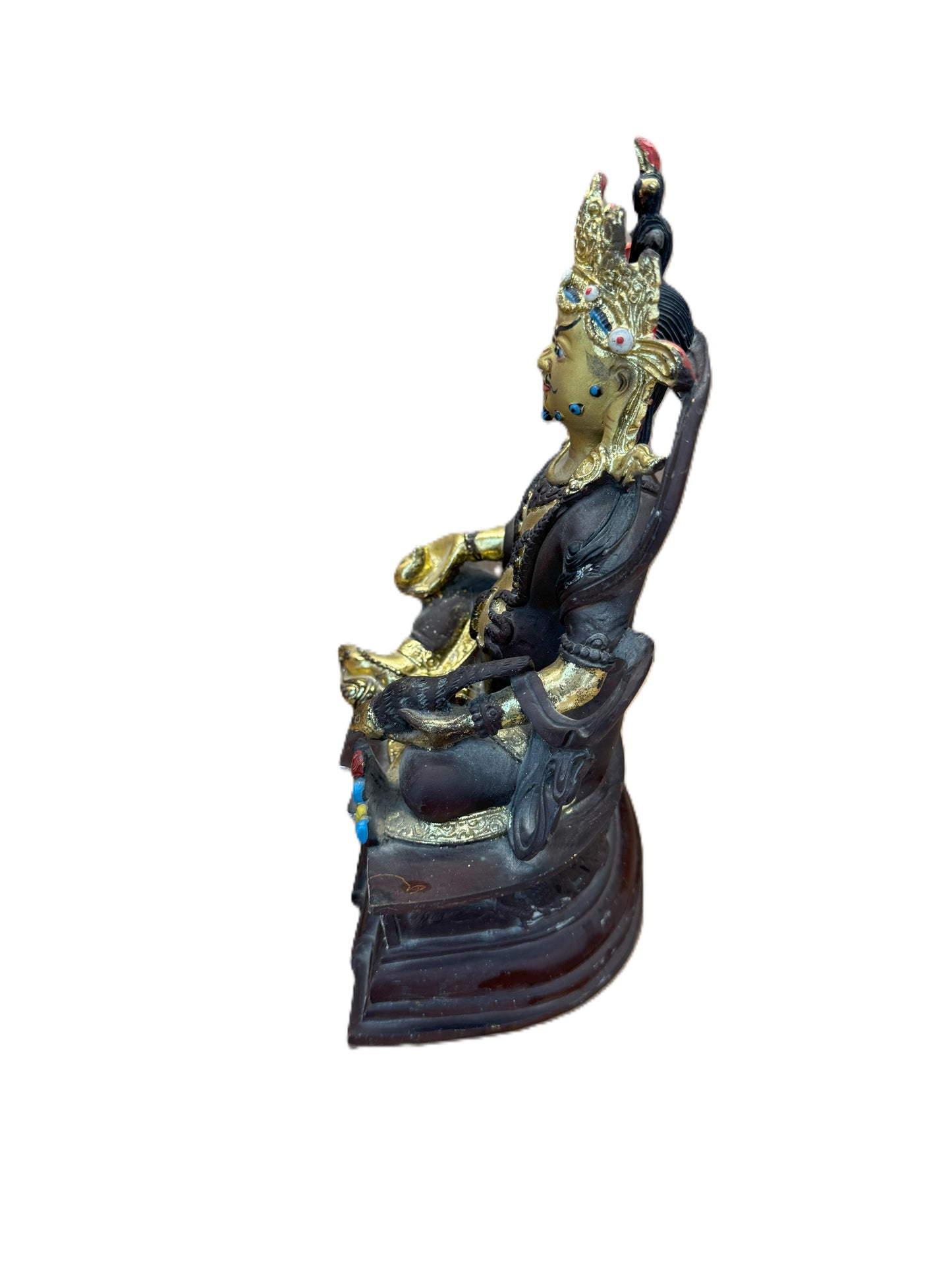 Solid Brass Wealth God Statue | Feng Shui Prosperity & Abundance Decor | Gift for Home & Office