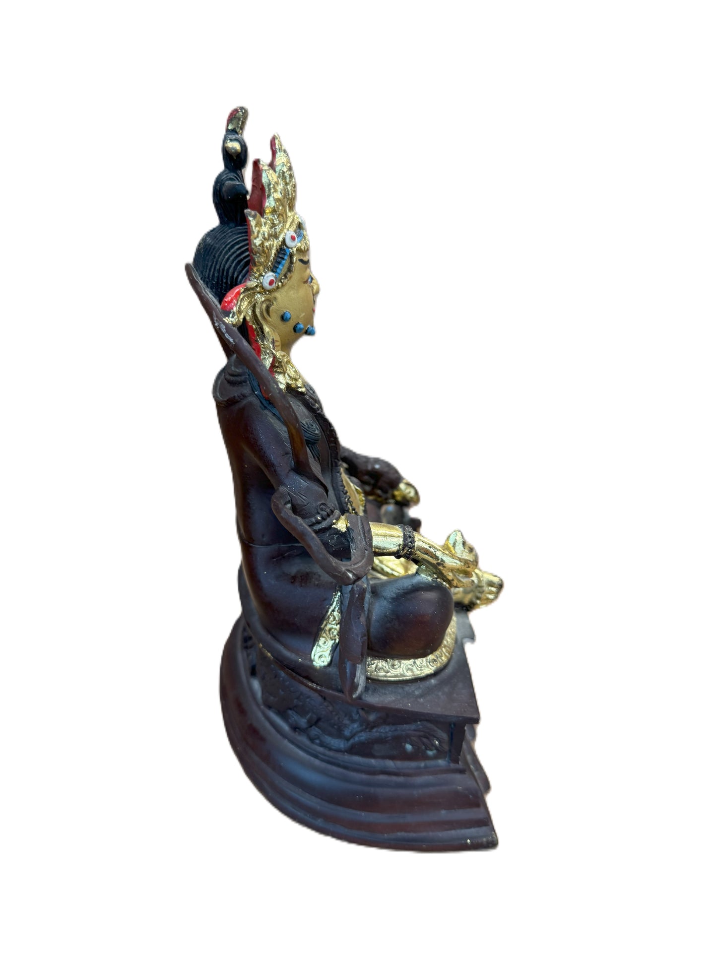 Solid Brass Wealth God Statue | Feng Shui Prosperity & Abundance Decor | Gift for Home & Office